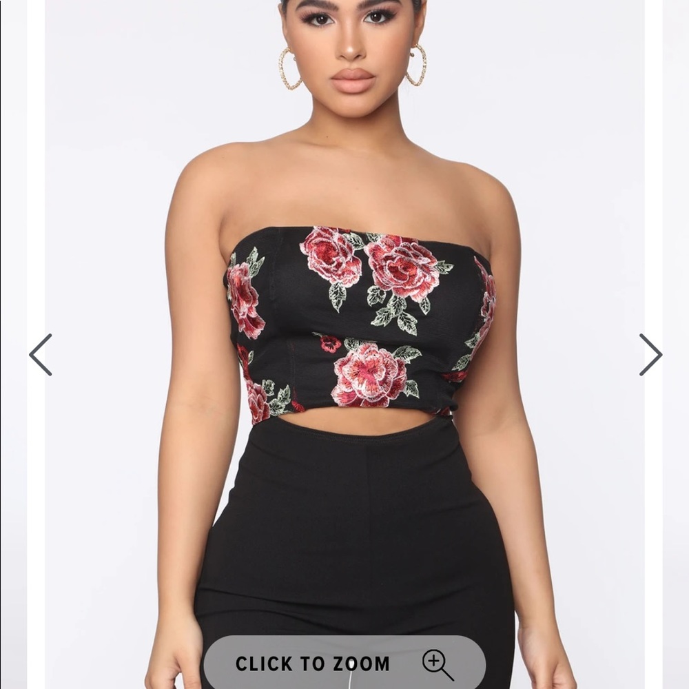 Tube top jumpsuit